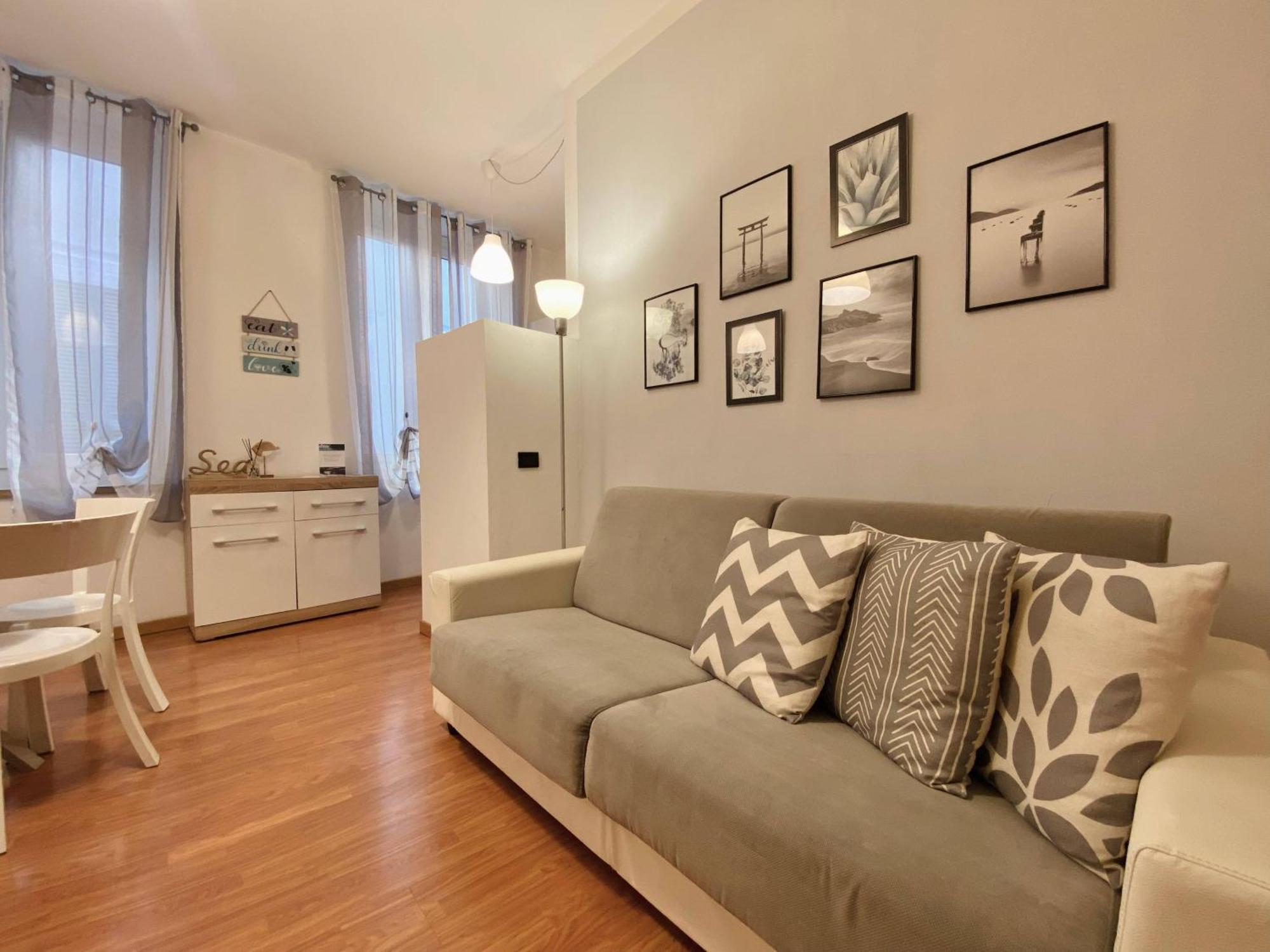 Mazzini 12 Very Central Apartment With Private Garage, Air Conditioning, Wifi, Just 50 Meters From The Beach Рапалло Экстерьер фото