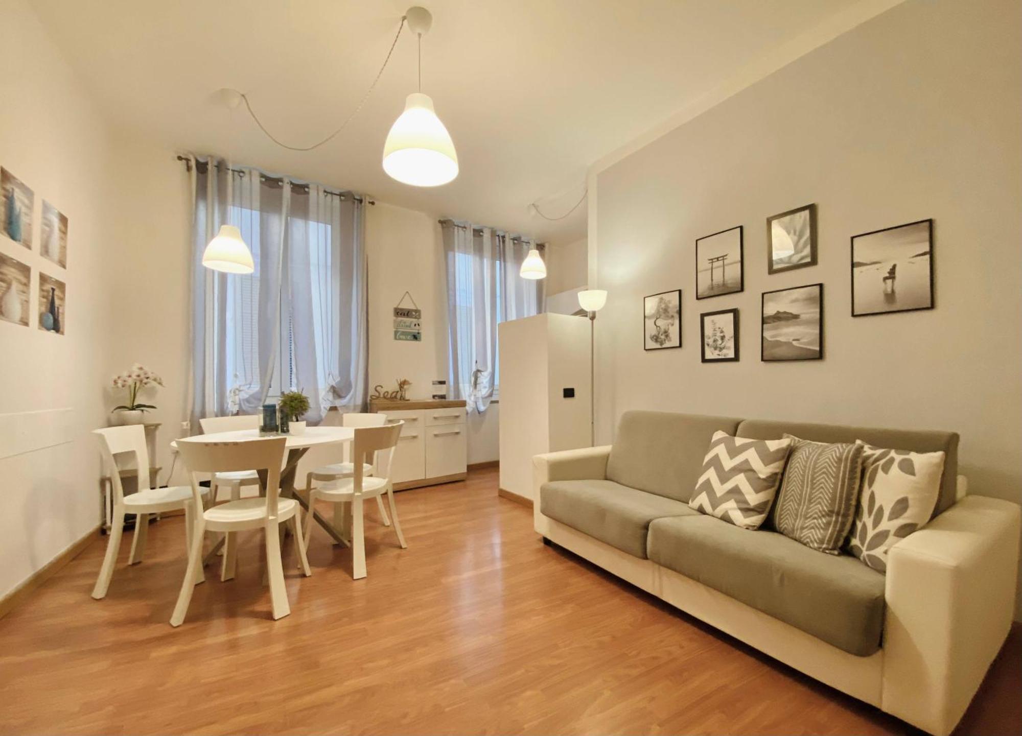 Mazzini 12 Very Central Apartment With Private Garage, Air Conditioning, Wifi, Just 50 Meters From The Beach Рапалло Экстерьер фото